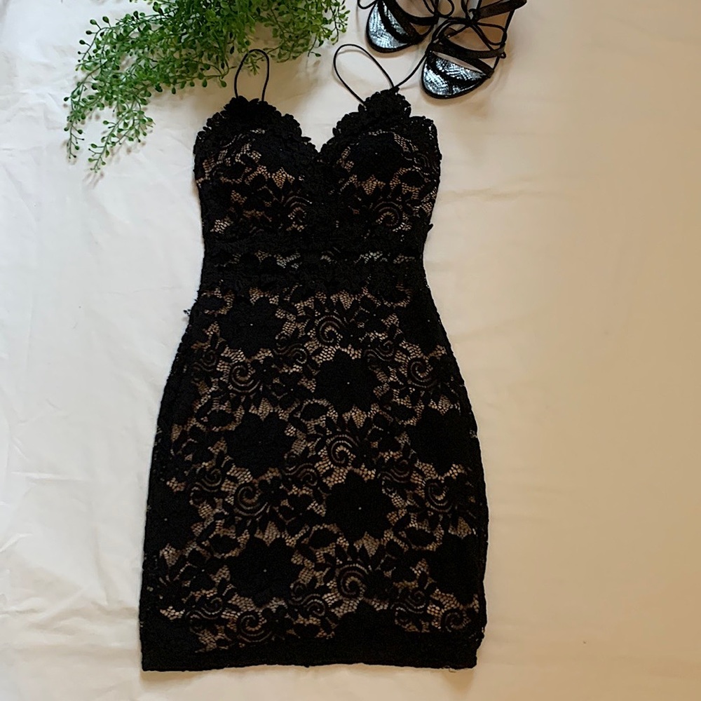Laced Mini Dress